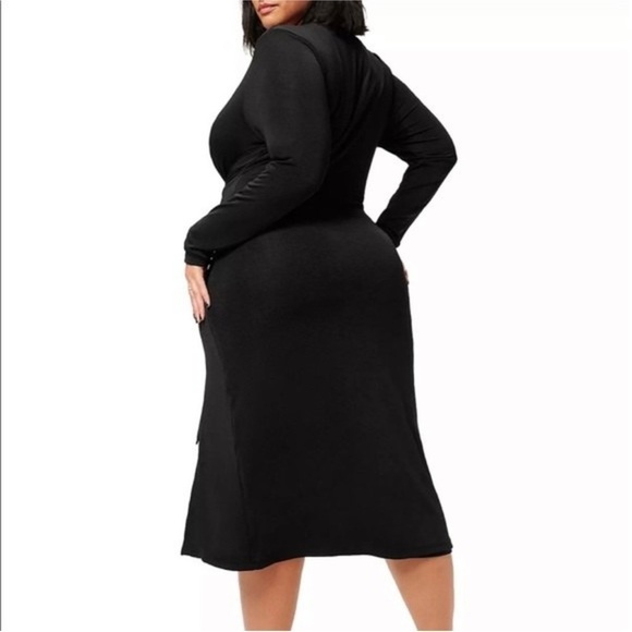 NWT GOOD AMERICAN Shimmer Wrap Dress - Picture 5 of 11